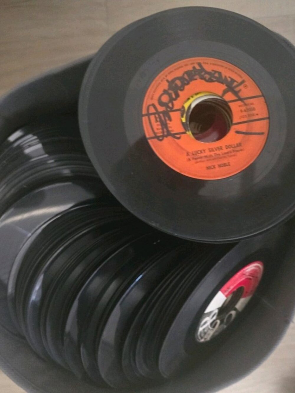 Lot of 300 Crafting Vinyl Record 45s